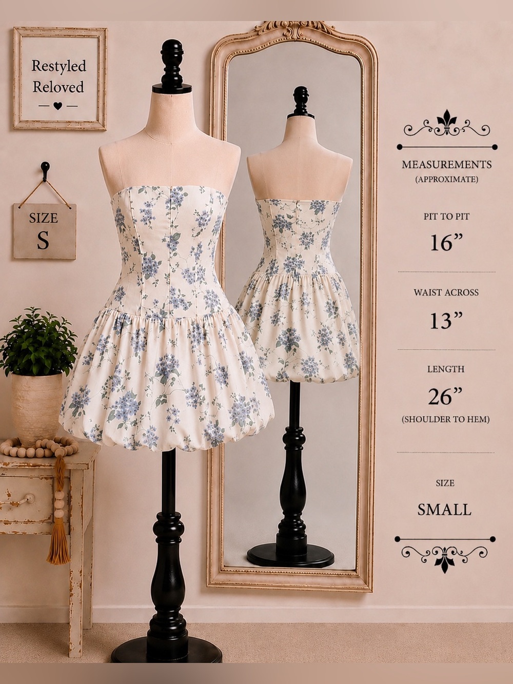 One and Only Collective Bubble Hem Corset Mini Dress